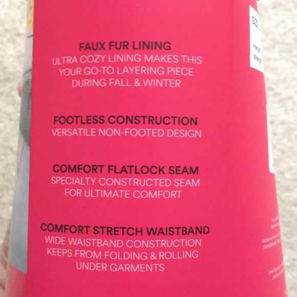 Free Country Pants & Jumpsuits Nwt 2 Pair Footless Fur Tights Poshmark